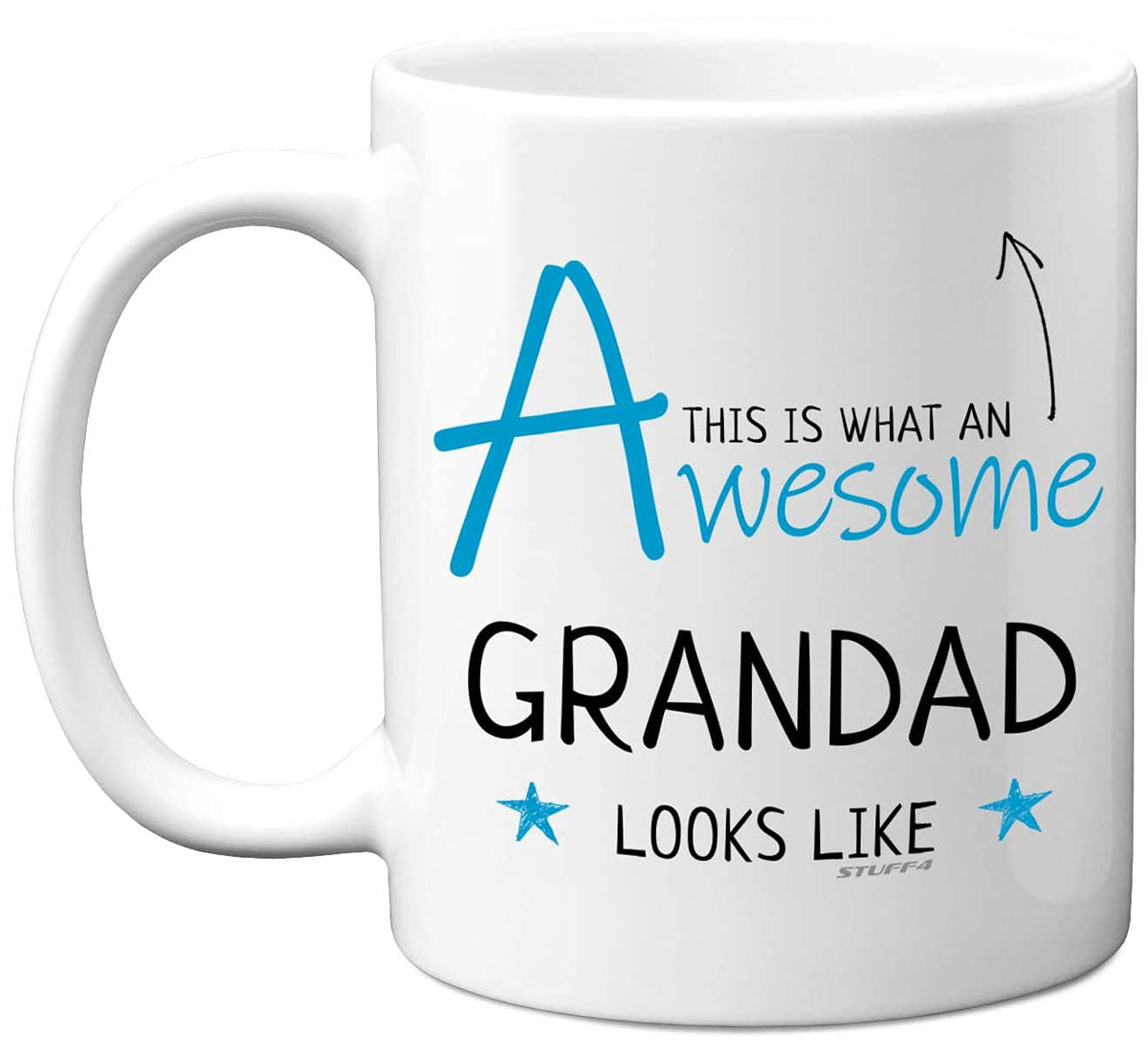 Stuff4 Grandad Mug, Grandpa Birthday Gifts, Fathers Day - This is What an Awesome Grandad Looks Like - 11oz Ceramic Dishwasher Safe Mugs, Grandad Birthday Gifts for Grandad, Presents, Grandpa Gifts