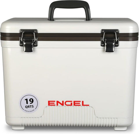 ENGEL Cooler Box 19qt (18 litres) Leak-Proof, Air Tight, Drybox Cooler for Camping, Fishing, Hiking, Small Hard Shell Lunchbox Cooler for Men & Women, 42 x 28.6 x 32.4 CM Small Cool Box