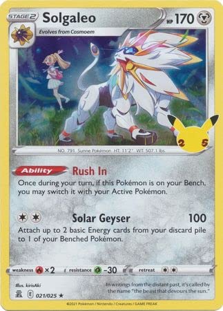 Solgaleo - 021/025 - Holo Rare