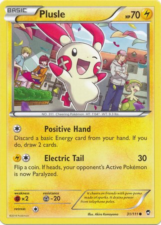 Pokemon - Plusle (31/111) - XY Furious Fists