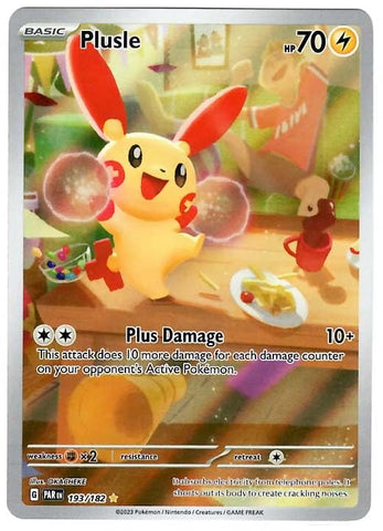 Pokemon - Plusle 193/182 - Paradox Rift - Illustration Rare - Single Card