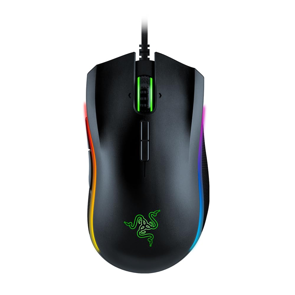 Razer Mamba Elite Gaming Mouse with 16.000 DPI 5G Optical Sensor, 9 Programmable Buttons, Ergonomic Form Factor, Powered by Razer Chroma