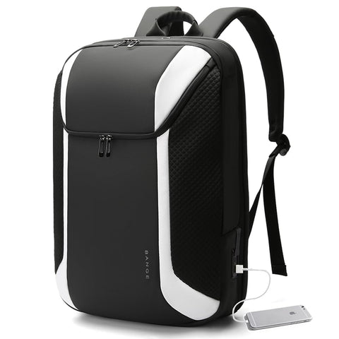 BANGE Smart Business Laptop Backpack Waterproof can fit 15.6-17.3 Inch Laptop with 3.0 USB charging port for men and women