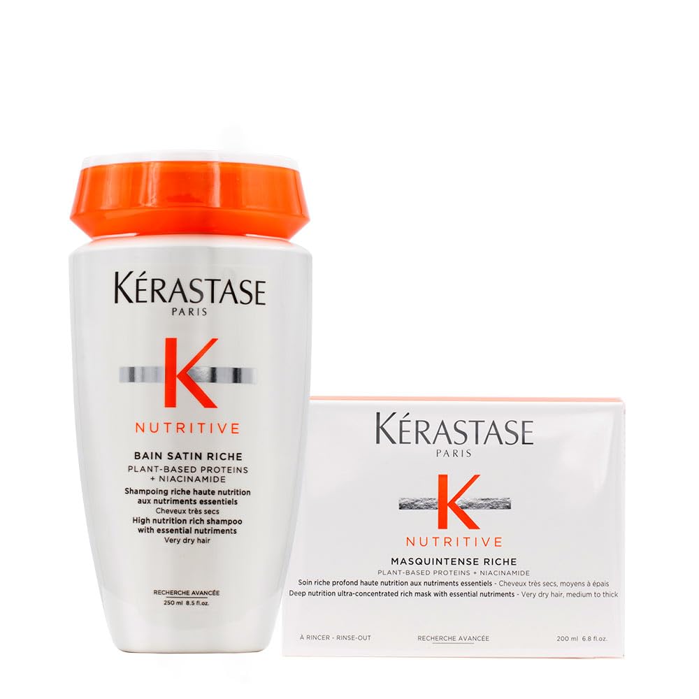 KÃƒÆ’Ã†â€™Ãƒâ€ Ã¢â‚¬â„¢ÃƒÆ’Ã¢â‚¬Â ÃƒÂ¢Ã¢â€šÂ¬Ã¢â€žÂ¢ÃƒÆ’Ã†â€™Ãƒâ€šÃ‚Â¢ÃƒÆ’Ã‚Â¢ÃƒÂ¢Ã¢â€šÂ¬Ã…Â¡Ãƒâ€šÃ‚Â¬ÃƒÆ’Ã¢â‚¬Å¡Ãƒâ€šÃ‚Â°RASTASE NUTRITIVE BAIN SATIN RICHE 250ML & MASQUINTENSE CHEVEUX EPAIS (FOR THICK HAIR) 200ML