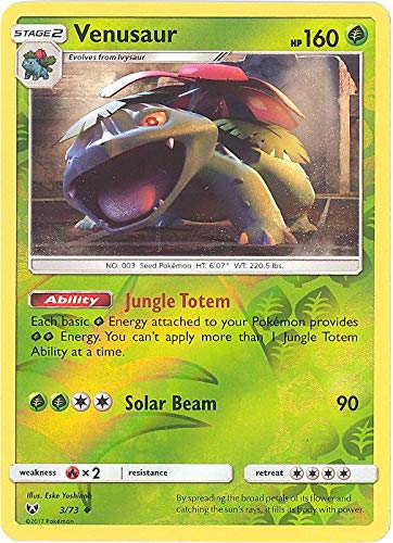 Pokemon Venusaur - 3/73 - Uncommon - Reverse Holo - Sun & Moon: Shining Legends