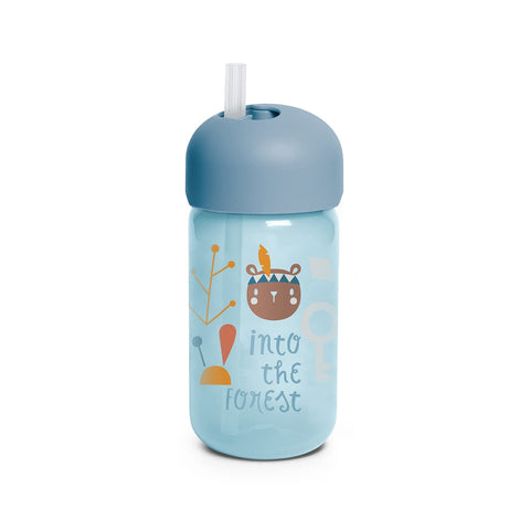 Suavinex Straw Cup + 18 m 340 ml Forest Blue