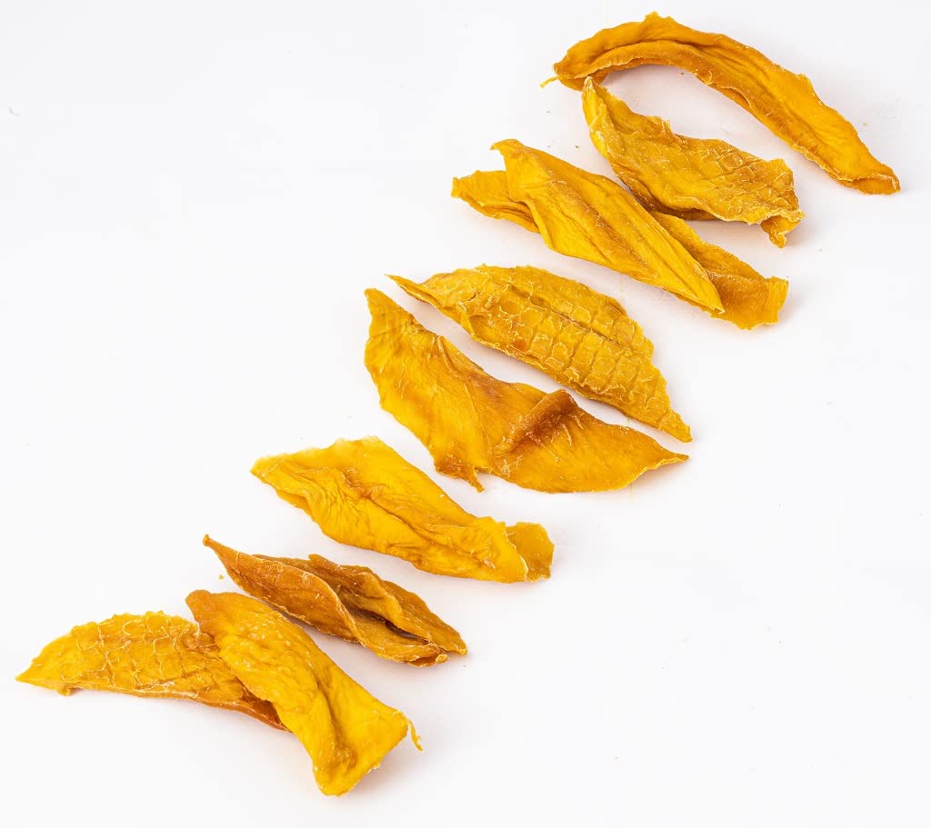 GoodFoodDelivered Dried Mango Strips 1kg - Premium Quality - All Natural, Juicy & No Added Sugar - Perfect for Healthy Snacking