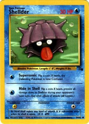 Pokemon Fossil Shellder - Common - 54/62