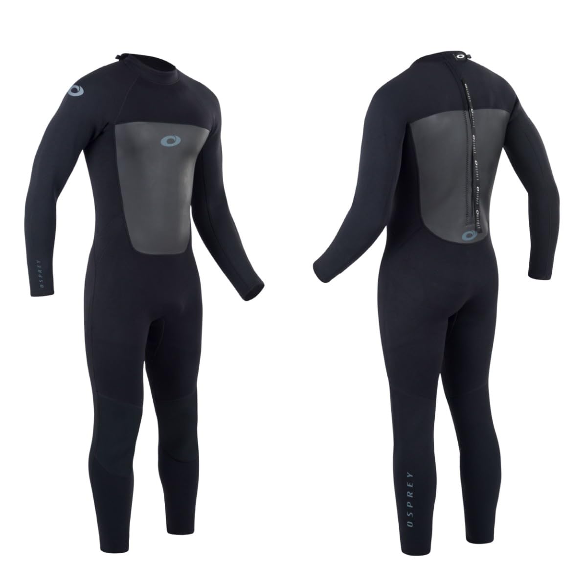 Osprey Men's Wetsuit Full Length 3mm Surf Wetsuit , Winter Wetsuit, Adult Neoprene Surfing Diving Wetsuit, Black