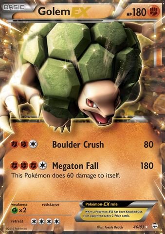 Pokemon - Golem-EX (46/83) - Generations