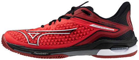 Mizuno Wave Exceed Tour 6 AC Men Tennis Shoe, Radiant Red-White, 11