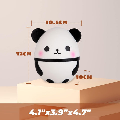 Anboor 3.9 Inches Squishies Panda Egg Kawaii Soft Slow Rising Mini Animal Squishies Squeeze Toys for Kids Collection Stress Relief Kid's Toys