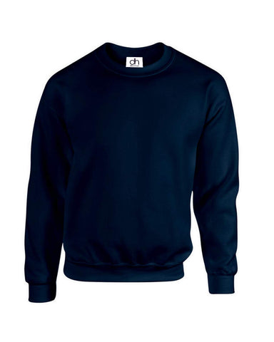 D&H CLOTHING UK Premium Sweatshirts Plain Workwear Casual Crewneck Jumper Sweater Sports Leisure Fleece Navy