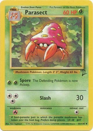 Pokemon - Parasect (55) - Base Set 2