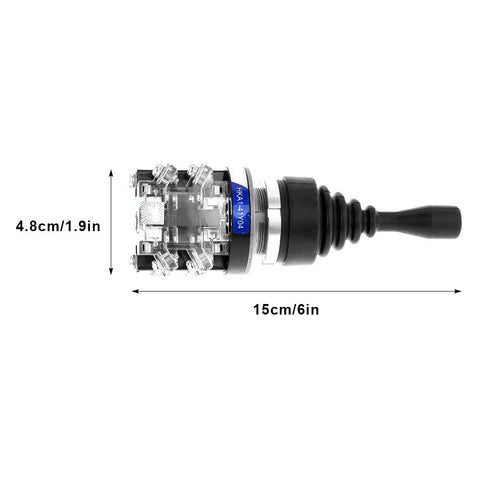 380V 15A AC Joystick Controller 4 Position 4NO Joy Stick Joystick Controller Switch Replacement