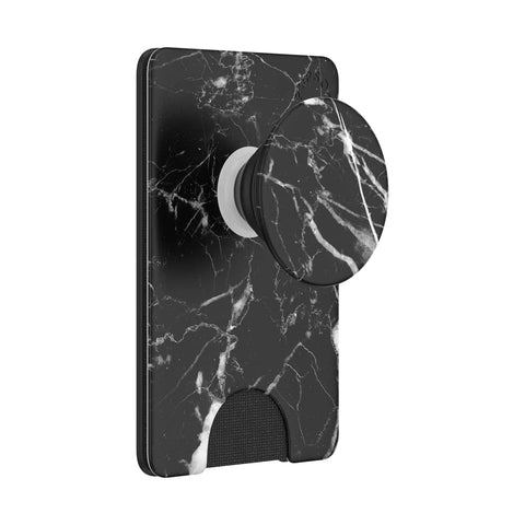 PopSockets PopWallet+ with Integrated Swappable PopTop - Midnight Marble