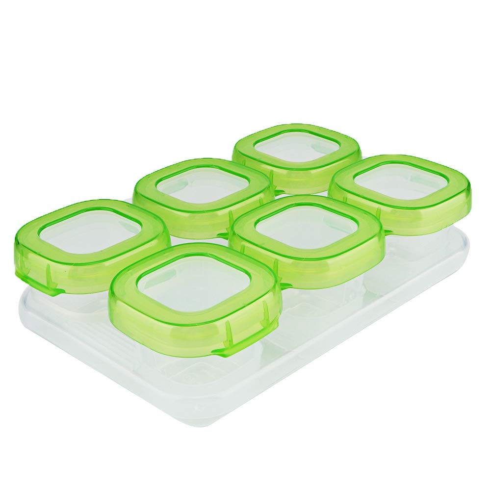 Food Preservation Box, 6 Pcs Formula Food Container Baby Sealed Complementary Food Storage Box Baby Snack Food Box