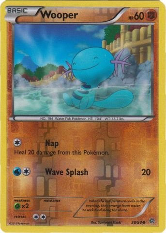 Pokemon - Wooper (38/98) - Ancient Origins - Reverse Holo