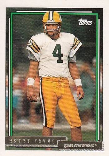 1992 Topps Brett Favre Football GOLD Card #696 - Shipped In Protective Display Case!