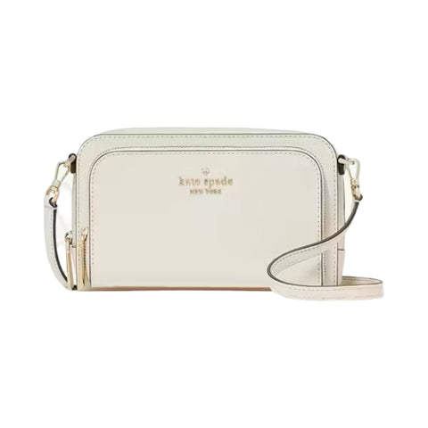 Kate Spade Staci Dual Zip Around Crossbody Bag (Meringue)