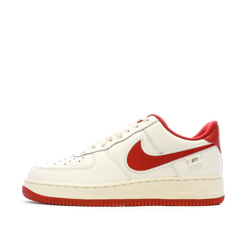 Nike Air Force 1 '07 Men's Shoes (FV0392-101, SAIL/Coconut Milk/Flat Pewter/Gym RED) Size 10