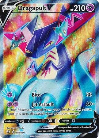 Dragapult V 183/192 - Full Art - Ultra Rare - Pokemon Sword and Shield Rebel Clash