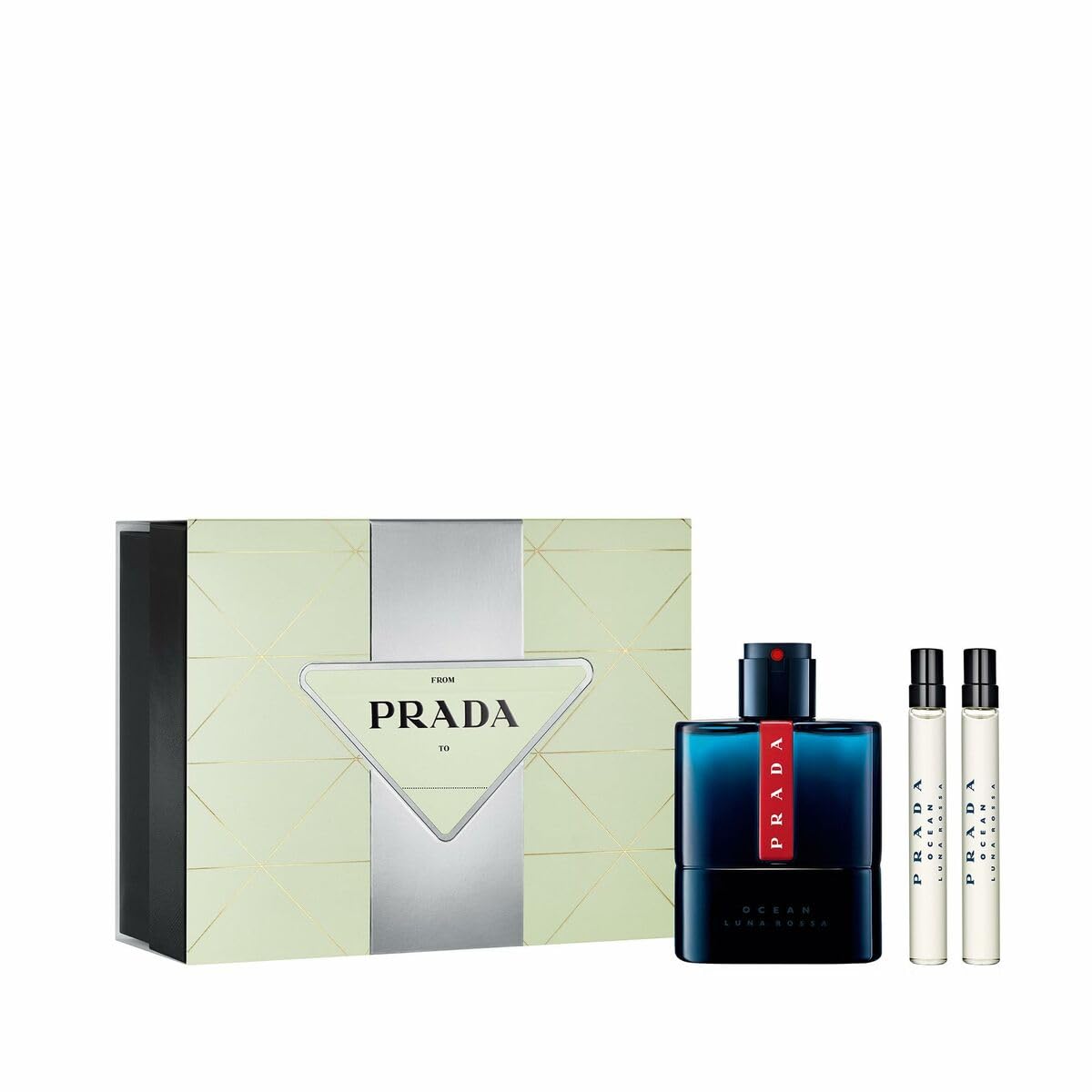 Prada Luna Rossa Ocean Eau de Toilette 2-Pcs Gift Set (Eau de Toilette Spray 3.4 fl oz + 2 Eau de Toilette Spray 0.34 fl oz)