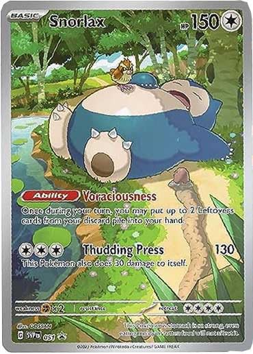 Pokemon- Snorlax SVP 051 - Pokemon 151 Black Star Promo - English - Full Art - Elite Trainer Box Promo