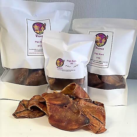 VIONIAÃƒÆ’Ã†â€™Ãƒâ€ Ã¢â‚¬â„¢ÃƒÆ’Ã‚Â¢ÃƒÂ¢Ã¢â‚¬Å¡Ã‚Â¬Ãƒâ€¦Ã‚Â¡ÃƒÆ’Ã†â€™ÃƒÂ¢Ã¢â€šÂ¬Ã…Â¡ÃƒÆ’Ã¢â‚¬Å¡Ãƒâ€šÃ‚Â® Pigs Ears x15 | Air Dried Pigs Ears | 100% Natural Dog Treats | Dried Pigs Ears | Natural Treats | Pigs Ears for Dogs