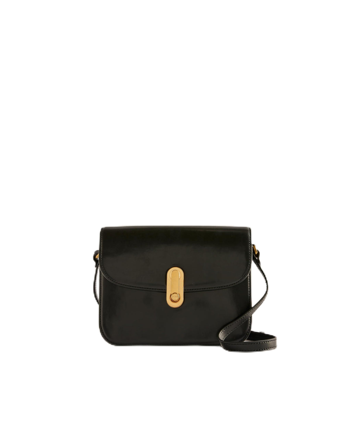 Ted Baker Women's KKAYLI-Polished Leather Satchel Bag, Black, O/S