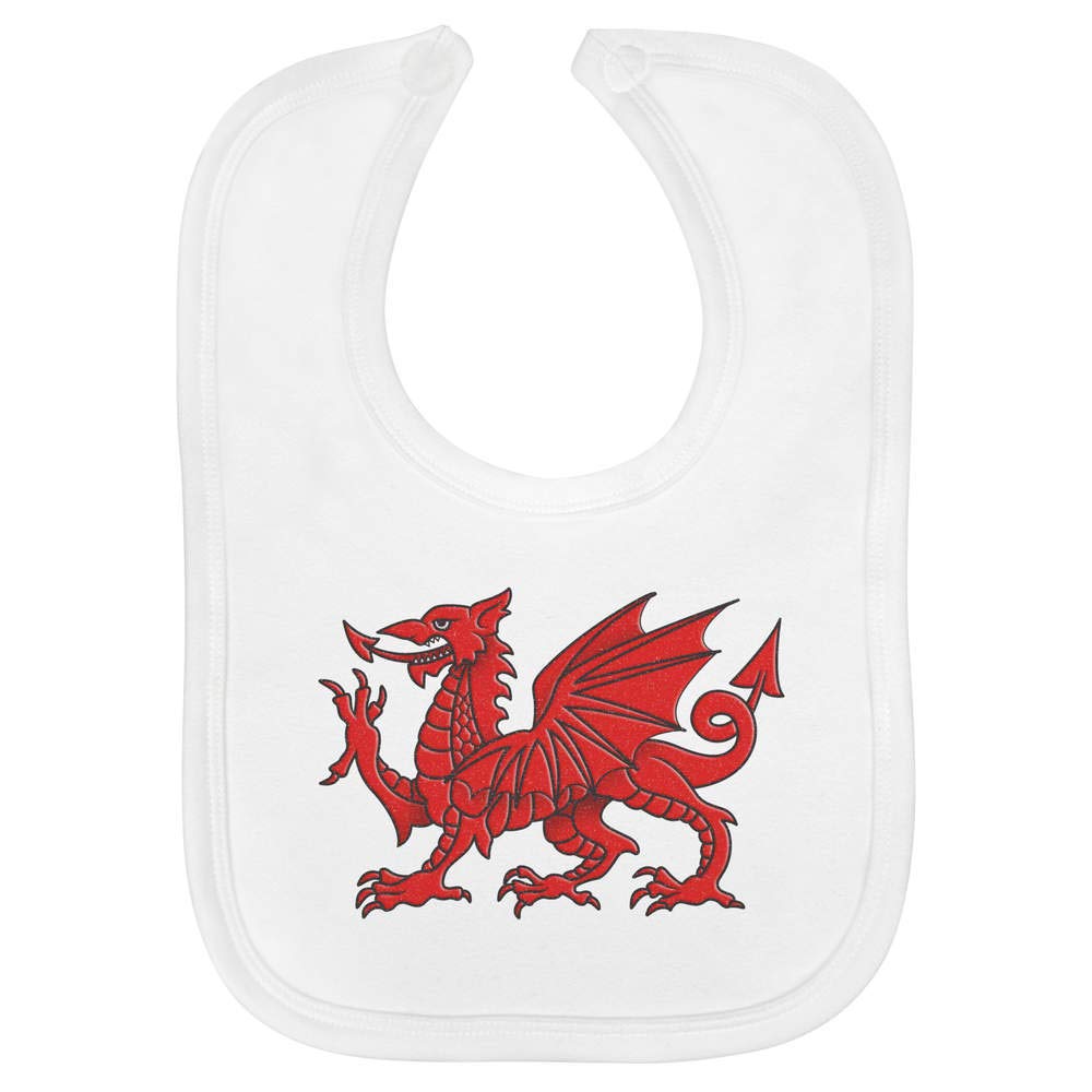 Azeeda Welsh Dragon Soft Cotton Baby Bib (BI00008119)