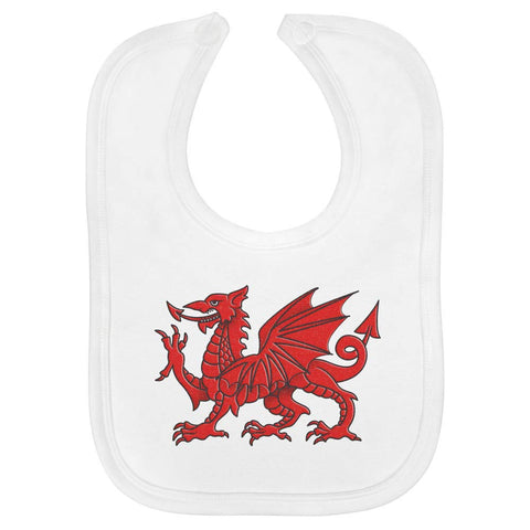 Azeeda Welsh Dragon Soft Cotton Baby Bib (BI00008119)