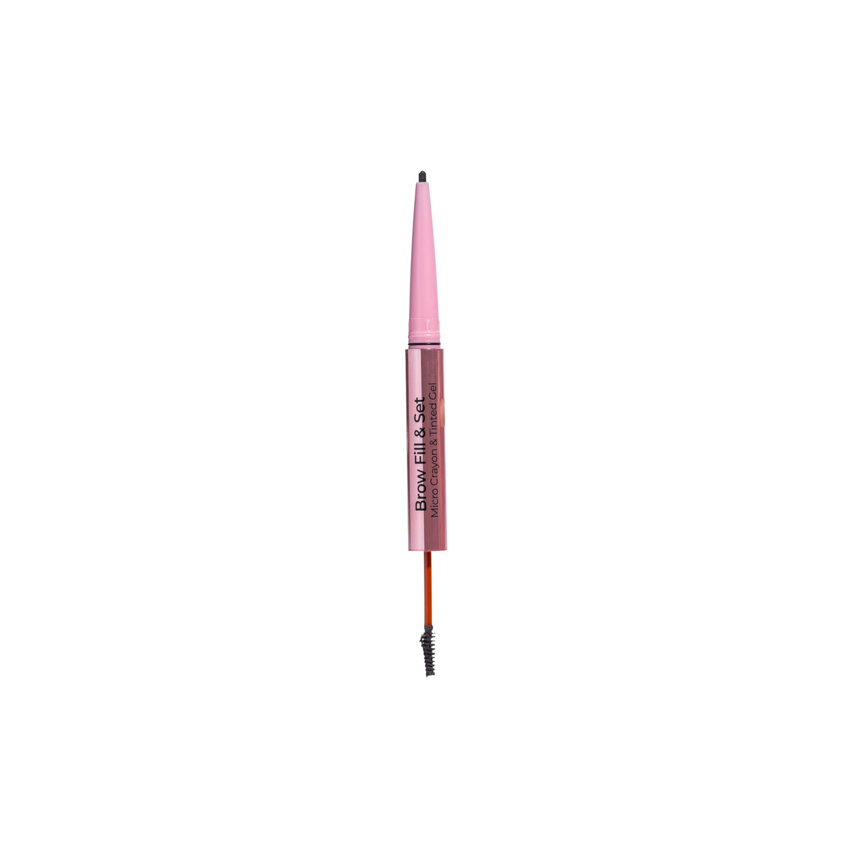 MCoBeauty Brow Fill & Set, Medium/Dark, Double-Ended Brow Pencil & Tinted Gel, Natural Looking Volume, Vegan, Cruelty Free Cosmetics