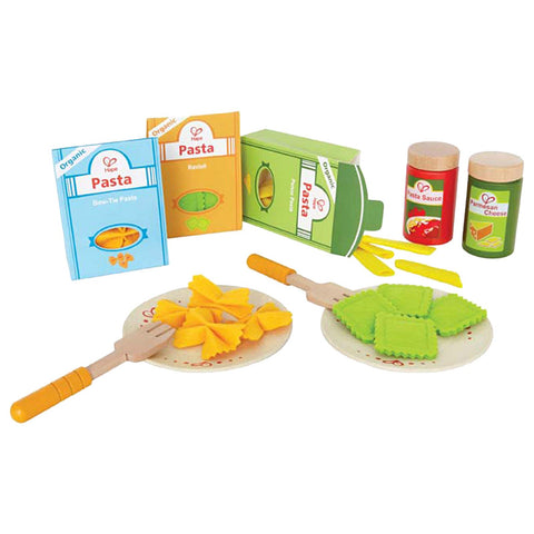 Hape Pasta Wooden Play Kitchen Food Set for 3+ Years, with Accessories