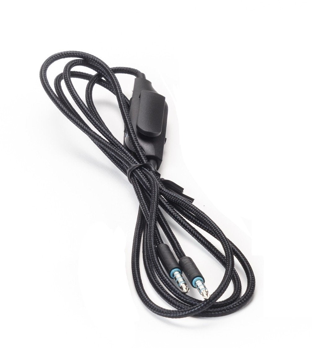 Logitech Original Braided 3.5mm, 4-pin Cable with Inline Controls for G633 and G933 Gaming Headset (1.5m)