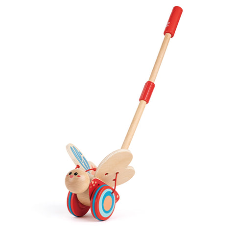 Hape E0340 Butterfly Push and Pull Wooden Toy