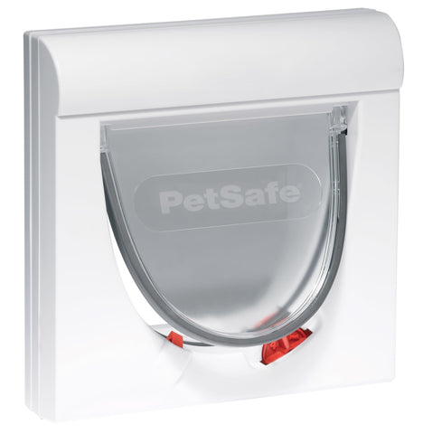 PetSafe Staywell, Magnetic Classic Cat Flap, Exclusive Entry, 4 Way Locking - White, 1 Count (Pack of 1)