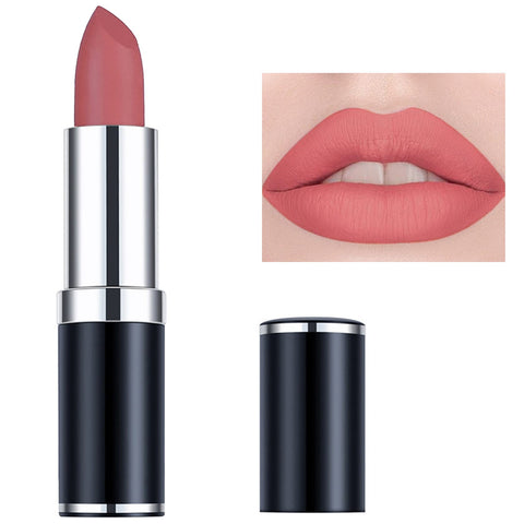 LZYLLS Matte Nude Lipstick Silky Smooth Velvet Lipgloss Nude Lip Gloss Stain Lipstick Matte Lip Makeup Gifts for Women Moisturizer Long Lasting Pigmented Nourshing Non-Stick Cup Lipstick Set(01)