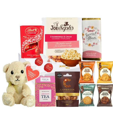 Mother's Day Gift Hamper For Mum - With Tea, Walkers Biscuit, & Special MumÃƒÆ’Ã†â€™Ãƒâ€šÃ‚Â¢ÃƒÆ’Ã‚Â¢ÃƒÂ¢Ã¢â€šÂ¬Ã…Â¡Ãƒâ€šÃ‚Â¬ÃƒÆ’Ã‚Â¢ÃƒÂ¢Ã¢â€šÂ¬Ã…Â¾Ãƒâ€šÃ‚Â¢s Milk Chocolate Bar, Nuts & Popcorn - Gift For Mothers Day, Wife - Birthdays