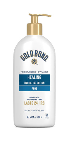 Gold Bond Ultimate Healing Skin Therapy Lotion for Dry Skin, Aloe, 14 Ounce Pump