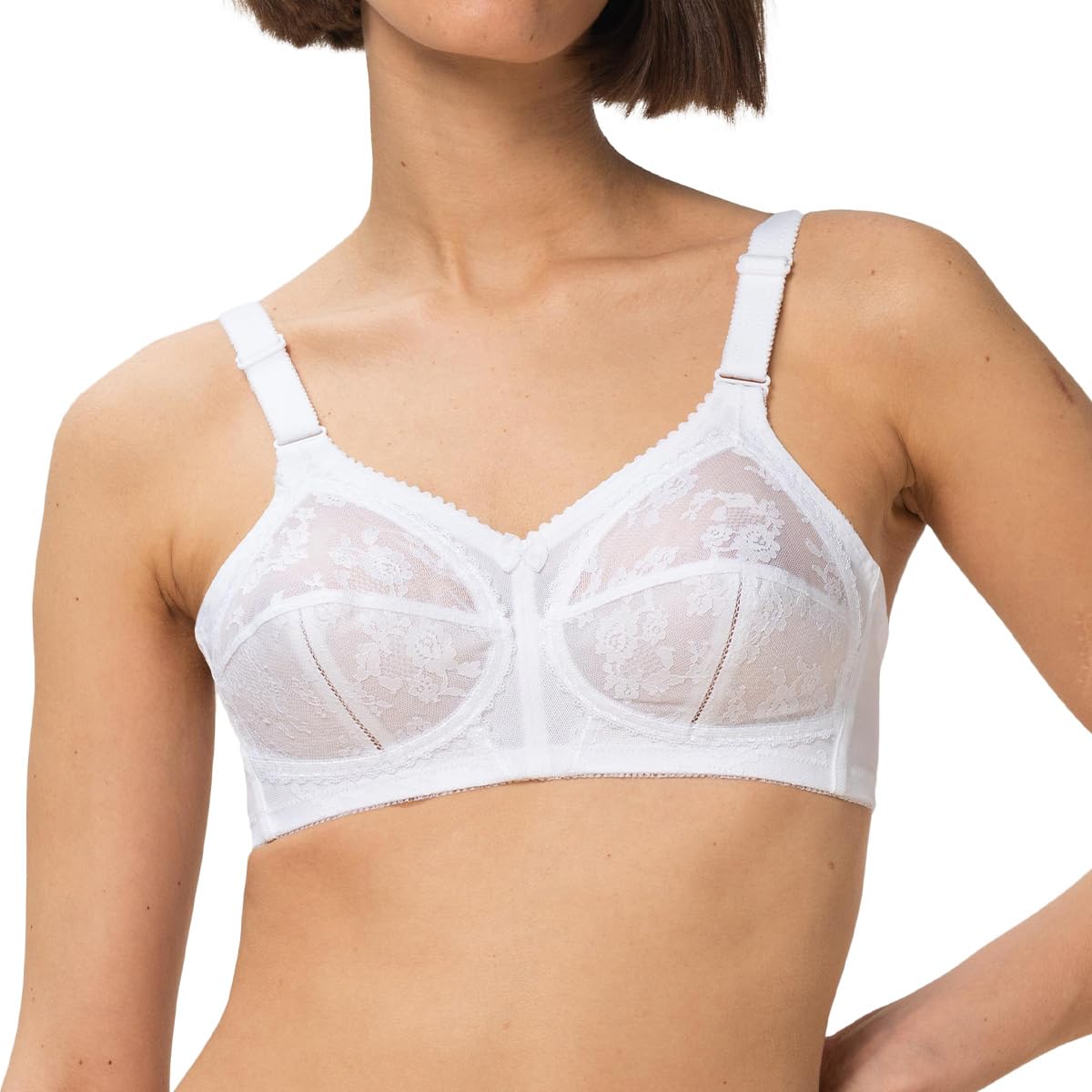 Triumph Womens Doreen X Non-wired Bra, White, 38DD UK