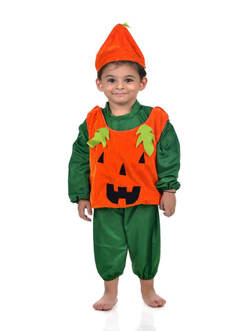 BookMyCostume Pumpkin Vegetable Kids Fancy Dress Costume 3-4 years