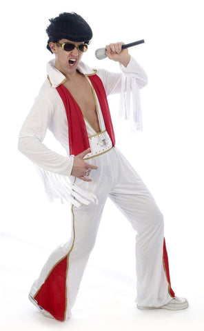 Party Time Fancy Dress Adults 50's Rockstar Flares Costume