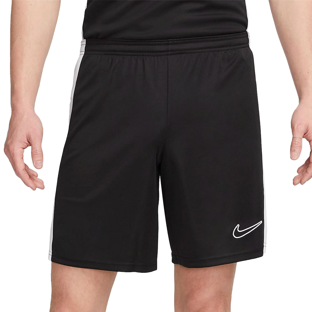 Nike Dri-FIT Academy Men's Knit Soccer Shorts (US, Alpha, X-Large, Regular, Regular, Black/White/Black/White)