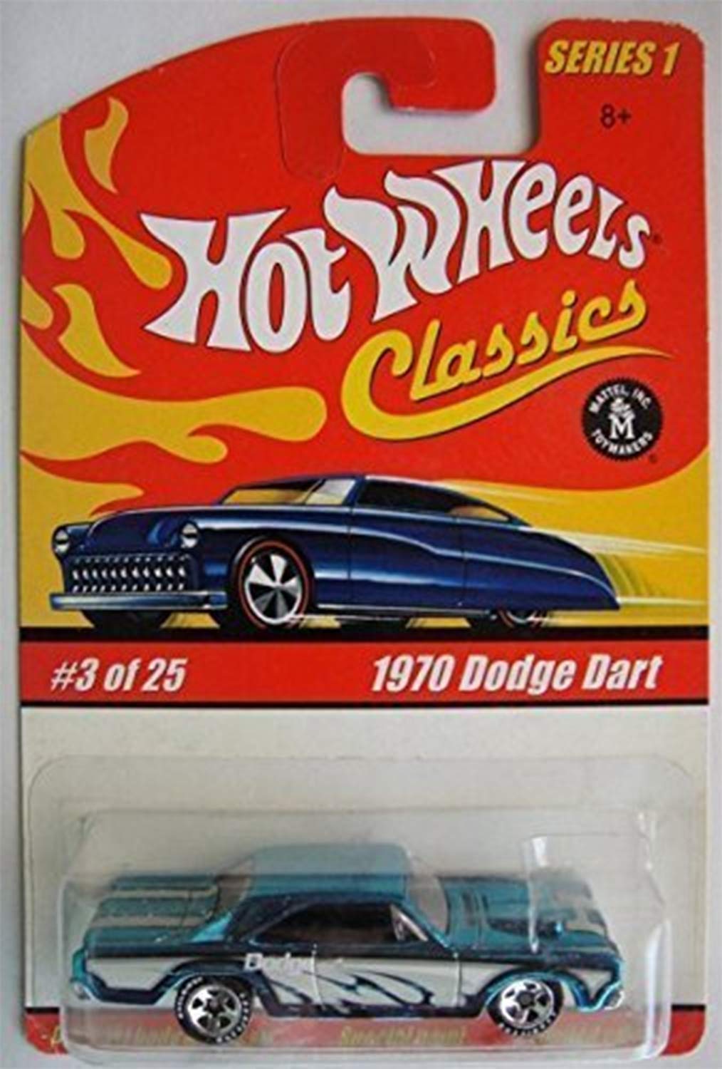 HOT WHEELS CLASSICS SERIES 1 BLUE 1970 DODGE DART 3/25