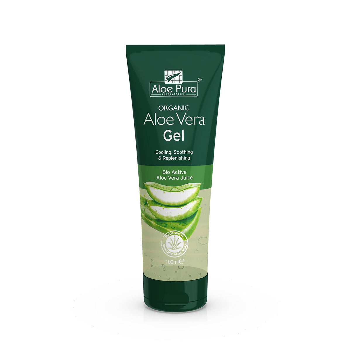 Aloe Pura, Organic Aloe Vera Gel, Natural, Vegan, Cruelty Free, Paraben & SLS Free, Cooling, Soothing, 100ml