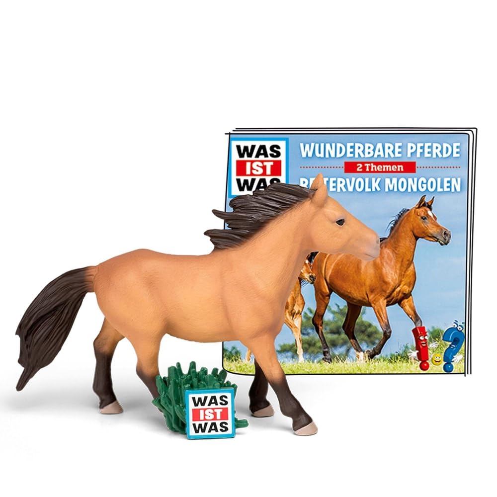 tonies Audio Figures for Toniebox, What IS What - Wonderful Horses/Riding Volk Mongolen, Knowledge Audio Play for Children from 6 Years, Playing Time Approx. 79 Minutes