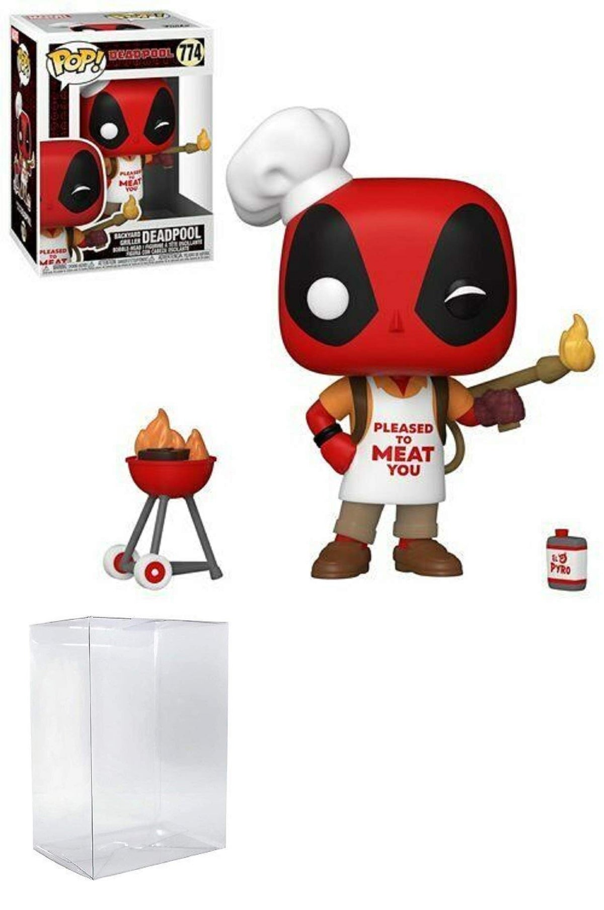 Backyard Griller Deadpool Pop #774 Pop Marvel Deadpool Vinyl Figure (Bundled with EcoTek Protector to Protect Display Box)