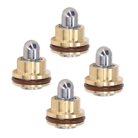 Joystick Handle Pusher Valve,4PCS Joystick Handle Pusher Valve Replacement Rubber Sealing Metal Excavator Push Rod Control Valve Set