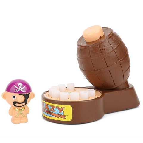 Pirate Barrel Lucky Game, Multiplayer Party Game Funny Gadget Trick Desktop Game Interactive Children Kids Toy Family Intellectual Board Game